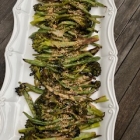 Roasted Green Beans and Broccolini with Sesame Sauce